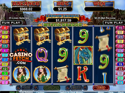 Crazy Dragon US Online Progressive Slot Machine Review At RTG Casinos