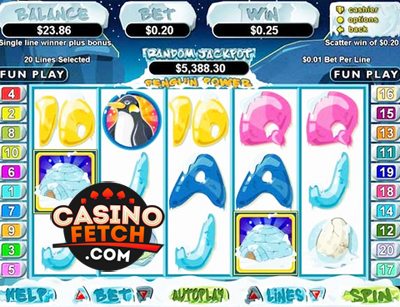 Realtime Gaming Penguin Power Online Casino Video Slot Reviews