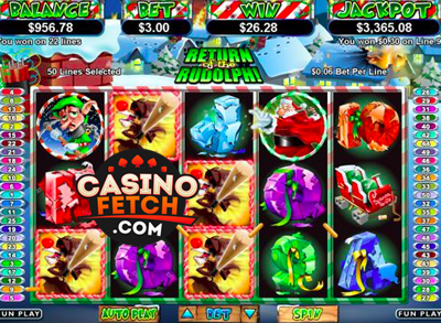Return of the Rudolph Video Slots Game Reviews At US Casinos