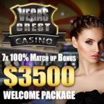 Fabulous Vegas Crest USA Online Casino Valentines Day Bonus